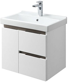 Акватон Тумба под раковину Рене 60 белая/грецкий орех – фотография-1